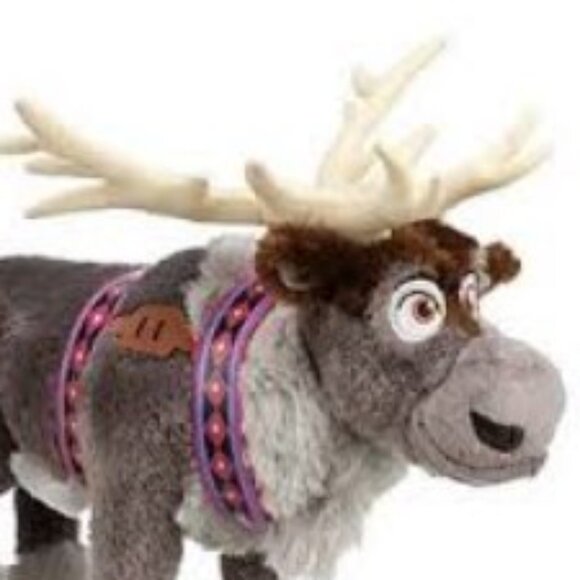 DISNEY FROZEN SVEN 20" POSABLE SOFT PLUSH TOY REINDEER NWT/🆕SHIPS😮‍💨⚡🚚 - Picture 2 of 16